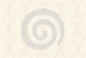 Cream background with beige pattern.