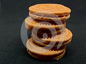 Cream Biscuits cookie round shape