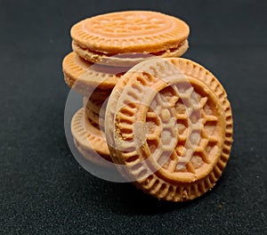 Cream Biscuits cookie round shape