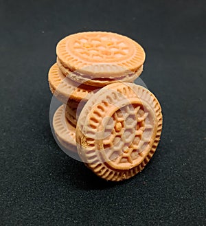 Cream Biscuits cookie round shape