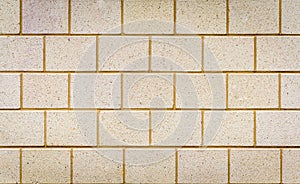 Cream brick wall