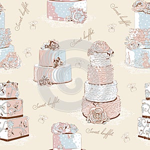 Cream cake pattern