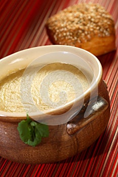 Cream from cantal cheese