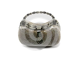 Cream colored vintage women's handbag