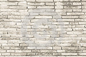 Cream colors and white brick wall art concrete or stone texture