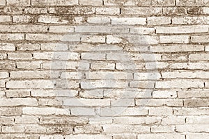 Cream colors and white brick wall art concrete or stone texture