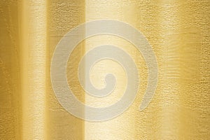 Cream curtain with transmitted light. photo
