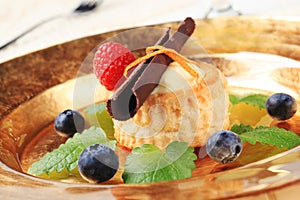 Cream filled vol-au-vent