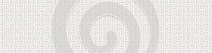 Cream Gray Vector French Linen Texture Banner Background. Old Ecru Flax Fibre Seamless Border Pattern. Woven Ribbon Geo Criss