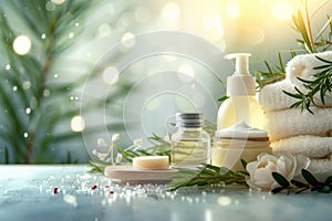 Cream leather perfume beauty ritual jar. Skincare hydrating skincarepeppermint soap jar pot anti aging skincare trend mockup