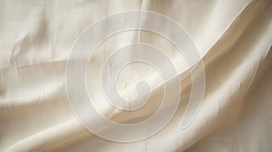 Cream Linen Fabric With Blurry Texture - Gutai Style