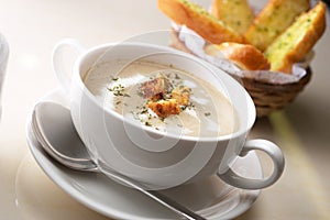 Cream of mushroom soup