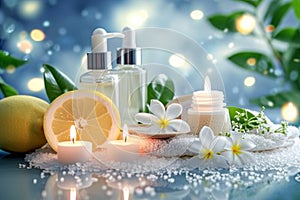 Cream peppermint lotion spa massage jar. Skincare soothebrand jar pot nighttime skin softening cream mockup