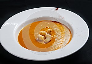 Cream of pumpkin soup