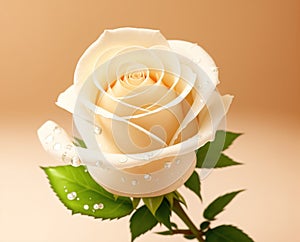 Cream Rose for Anniversary or Wedding.