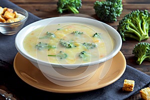 Cream soup with broccoli