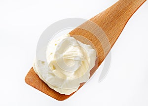 Cream on spatula