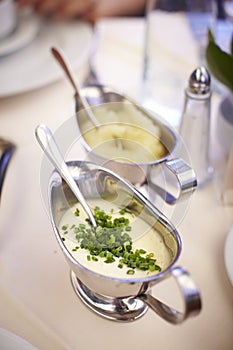 Cream of tartar with chives