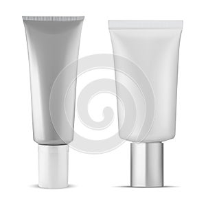 Cream tube. cosmetic package blank mockup, vector