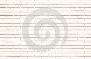 Cream white brick wall texture background. Brickwork and stonework flooring backdrop interior design home style vintage old