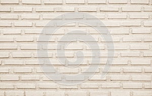 Cream and white brick wall texture background. Brickwork and stonework flooring backdrop interior design home style vintage old