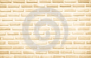 Cream and white brick wall texture background. Brickwork and stonework flooring backdrop interior design home style vintage old