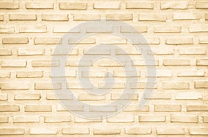 Cream and white brick wall texture background. Brickwork and stonework flooring backdrop interior design home style vintage old