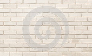 Cream and white brick wall texture background. Brickwork and stonework flooring backdrop interior design home style vintage old