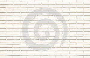 Cream white brick wall texture background. Brickwork and stonework flooring backdrop interior design home style vintage old