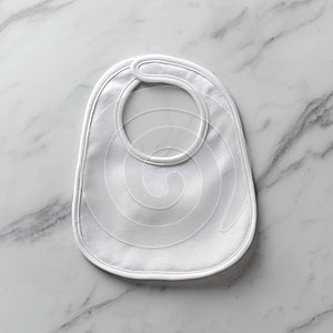 CreamColored Baby Bib on Luxurious Fabric Elegant Baby Essentials