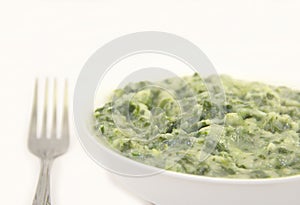 Creamed spinach