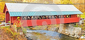 Creamery Covered Bridge in Fall colors