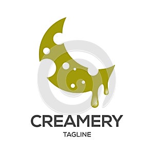 Creamery vector design logo design template