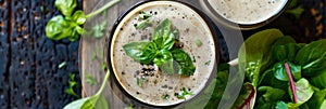 A creamy balsamic dressing infused with antioxidantrich herbs and es adding a burst of flavor to any salad photo