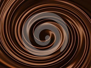 Creamy chocolate texture - abstract swirls