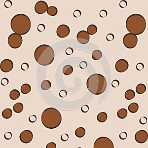 Creamy chocolaty circles background, chocolate bubbles photo