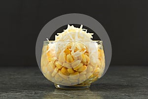 Creamy Corn with Shredded Cheese