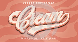 Creamy 3d editable text effect