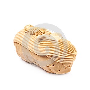 Creamy dessert nut fudge isolated