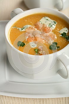 Creamy fish soup