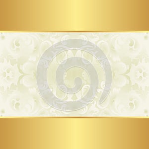 Creamy and gold background