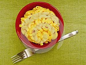 Creamy and homemade macaroni and cheese photo