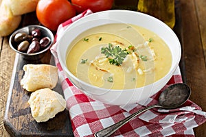 Creamy lemon chicken soup