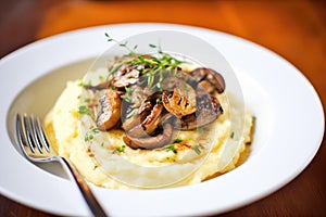 creamy mash with perfectly grilled bangers on top