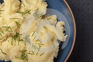 Creamy mash potato and chives