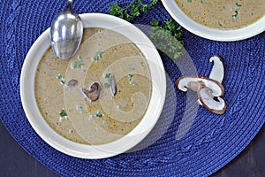 Creamy Mushroom Soup.