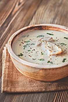 Creamy mushroom soup