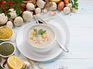 Creamy mushroom soup