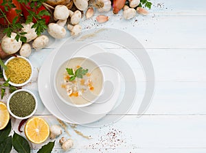 Creamy mushroom soup