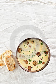 Creamy mushroom soup